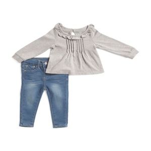 NWT AG  KIDS Jersey Top And Skinny Jean Set 24M